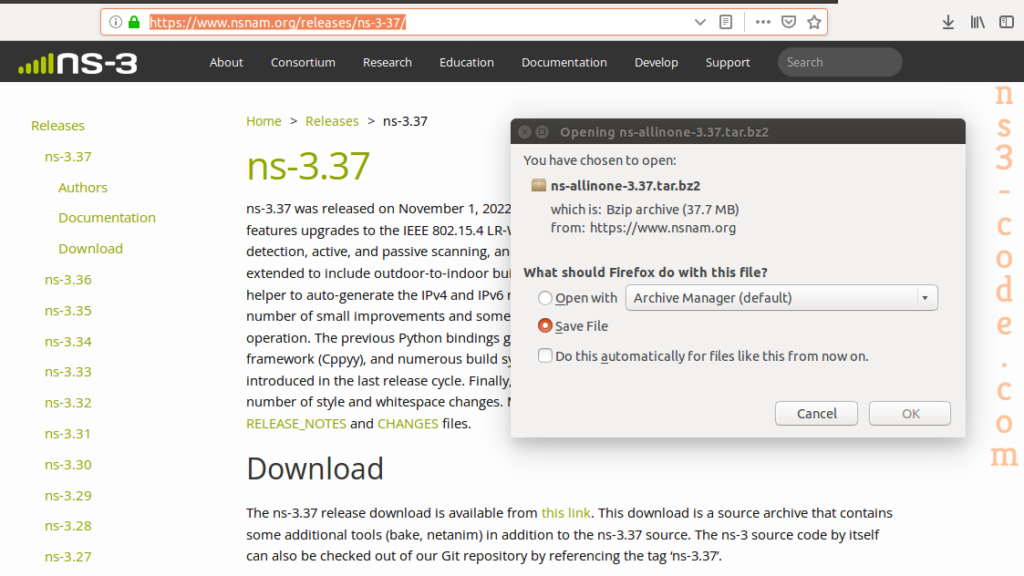 Download Ns-Allinone-3.37